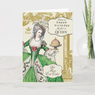 De verjaardag van Antoinette van Marie Kaart