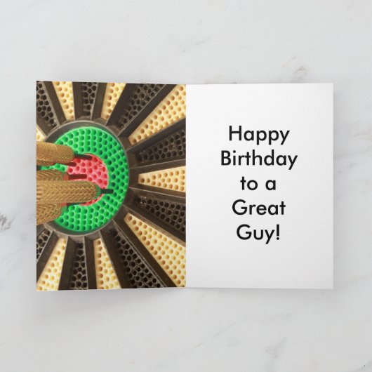De Verjaardag van Bullseye Kaart (Binnen)