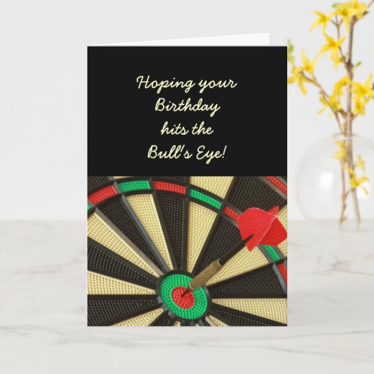 De Verjaardag van Bullseye Kaart (Gele Bloem)