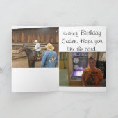De Verjaardag van Caden Kaart (Binnen)