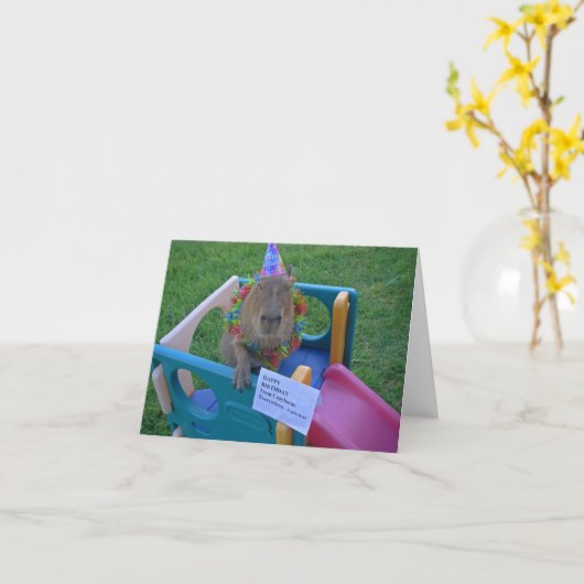 De Verjaardag van Capy van Caplin Rous Kaart (Gele Bloem)