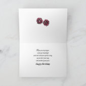 De Verjaardag van Cheerleader met Woorden Kaart (Binnen)