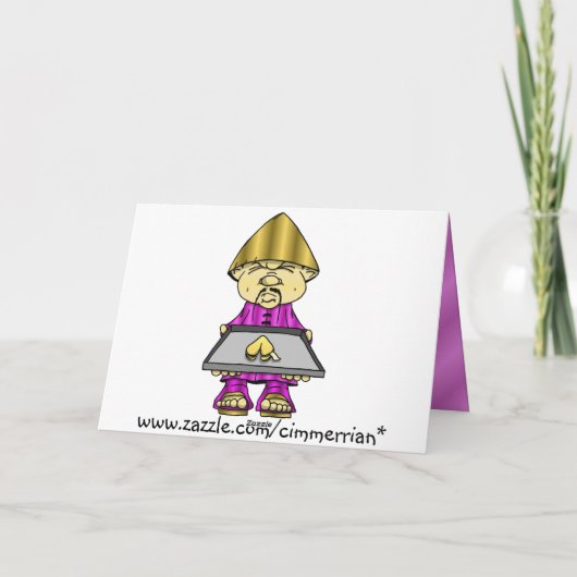 De Verjaardag van Cookeez van het fortuin Kaart (Achterkant)