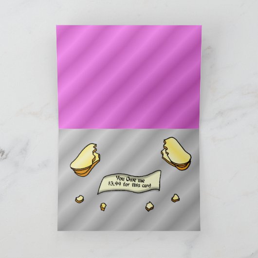 De Verjaardag van Cookeez van het fortuin Kaart (Binnen)