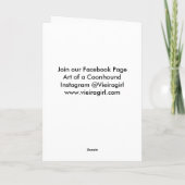 De Verjaardag van Coonhound Pawsome van de Leurder Kaart (Achterkant)