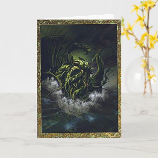 De Verjaardag van Cthulhu Kaart (Gele Bloem)