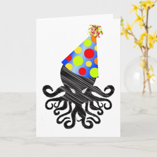 De Verjaardag van Cthulhu Kaart (Gele Bloem)