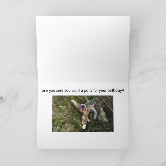 De Verjaardag van de Aap van de sleep Kaart (Binnen)