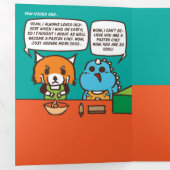 De verjaardag van de bakkerij ramp drieluik aankondiging (Binnenzijde eerst)