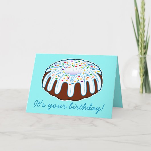 De Verjaardag van de Cake van Bundt! Kaart (Voorkant)