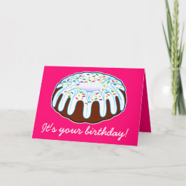 De Verjaardag van de Cake van Bundt! Kaart