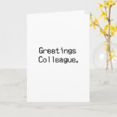 De Verjaardag van de collega Kaart (Gele Bloem)