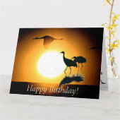 De Verjaardag van de Dieren van het Wild van de Kaart (Gele Bloem)