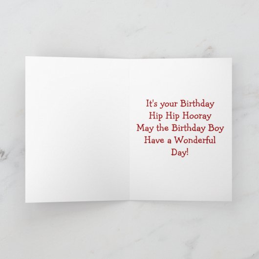 De Verjaardag van de dinosaurus Kaart (Binnen)