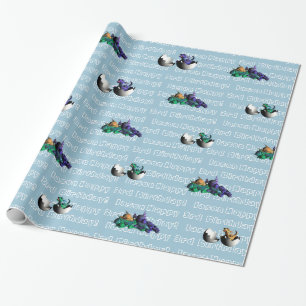 De Verjaardag van de Draken van het baby Cadeaupapier