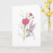 De Verjaardag van de Fee van januari Kaart (Gele Bloem)