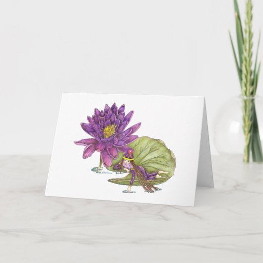 De Verjaardag van de Fee van juli Kaart (Voorkant)