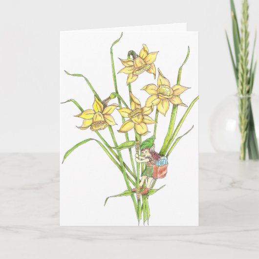 De Verjaardag van de Fee van maart Kaart (Voorkant)