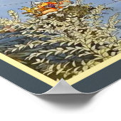 De verjaardag van de fee - William Heath Robinson Poster (Hoek)