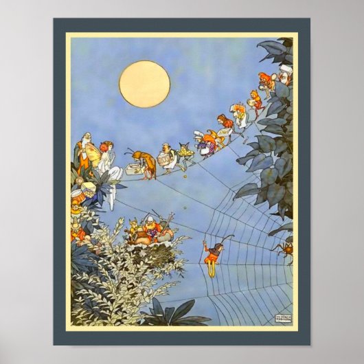 De verjaardag van de fee - William Heath Robinson Poster (Voorkant)