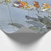 “De verjaardag van de feeën” van Heath Robinson Cadeaupapier (Hoek)