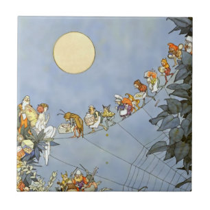 “De verjaardag van de feeën” van Heath Robinson Tegeltje