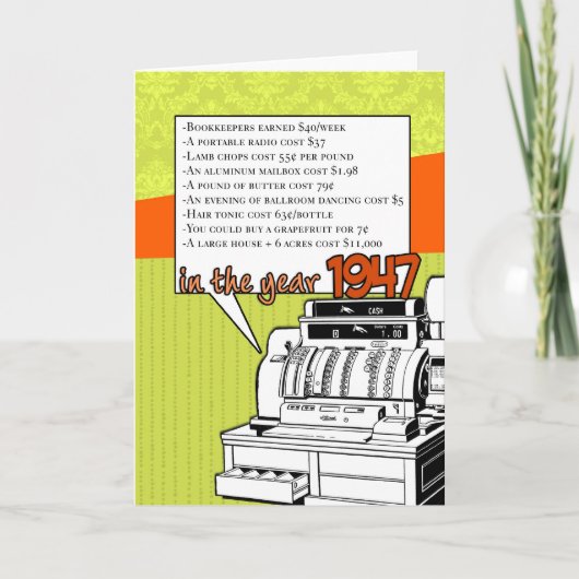 De Verjaardag van de Feiten van de pret - Kosten Kaart (Voorkant)