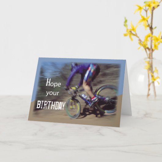 De Verjaardag van de Fiets van de Berg van sporten Kaart (Gele Bloem)