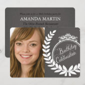 De Verjaardag van de Foto van de Varen van het Kaart (Voorkant / Achterkant)