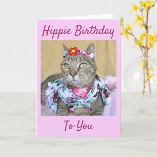 De Verjaardag van de Gestreepte kat van de Kaart (Gele Bloem)