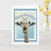De Verjaardag van de Giraffe Kaart (Gele Bloem)