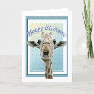 De Verjaardag van de Giraffe Kaart