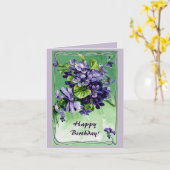 De verjaardag van de grensviooltjes van de kaart (Gele Bloem)