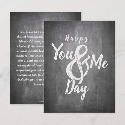 De verjaardag van de groeten op het bord (Voorkant / Achterkant)