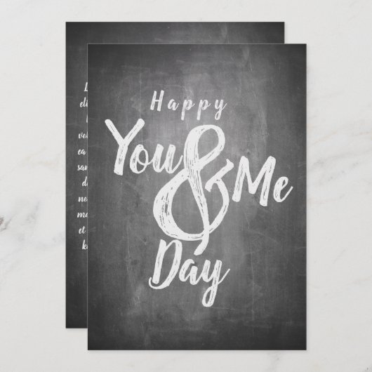 De verjaardag van de groeten op het bord (Voorkant / Achterkant)