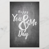 De verjaardag van de groeten op het bord (Voorkant)