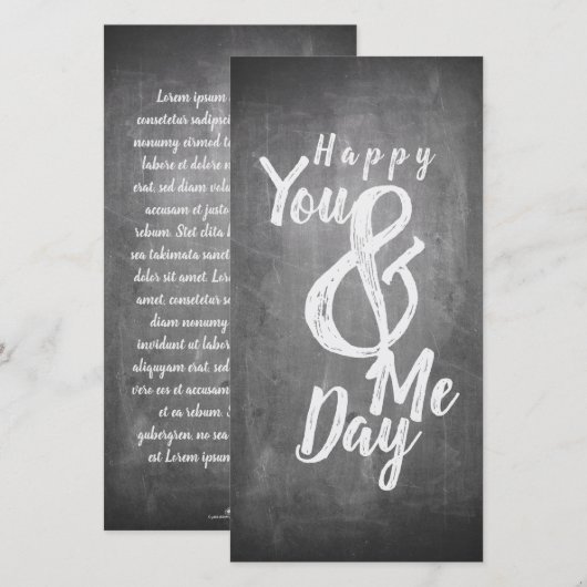 De verjaardag van de groeten op het bord (Voorkant / Achterkant)