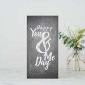 De verjaardag van de groeten op het bord (Staand voorkant)