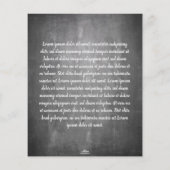 De verjaardag van de groeten op het bord (Achterkant)