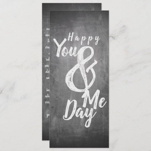 De verjaardag van de groeten op het bord (Voorkant / Achterkant)