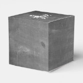 De verjaardag van de groeten op het bord bedankdoosjes (Achterkant)