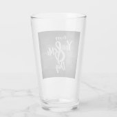 De verjaardag van de groeten op het bord glas (Achterkant)