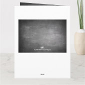 De verjaardag van de groeten op het bord kaart (Achterkant)