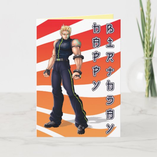 De Verjaardag van de Held van Manga Kaart (Voorkant)