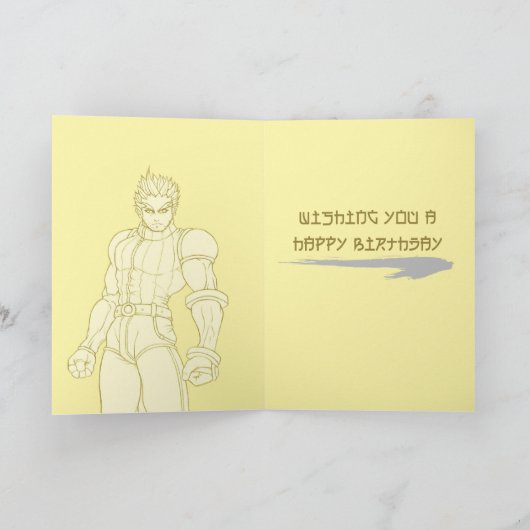 De Verjaardag van de Held van Manga Kaart (Binnen)