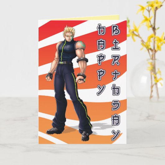 De Verjaardag van de Held van Manga Kaart (Gele Bloem)