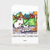 De Verjaardag van de Hond van de douane Kaart (Achterkant)