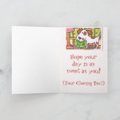 De Verjaardag van de Hond van de douane Kaart (Binnen)