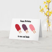 De Verjaardag van de ijslolly Kaart (Gele Bloem)