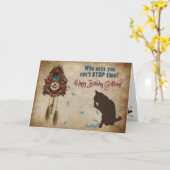 De Verjaardag van de Klok van de koekoek - Kaart (Gele Bloem)